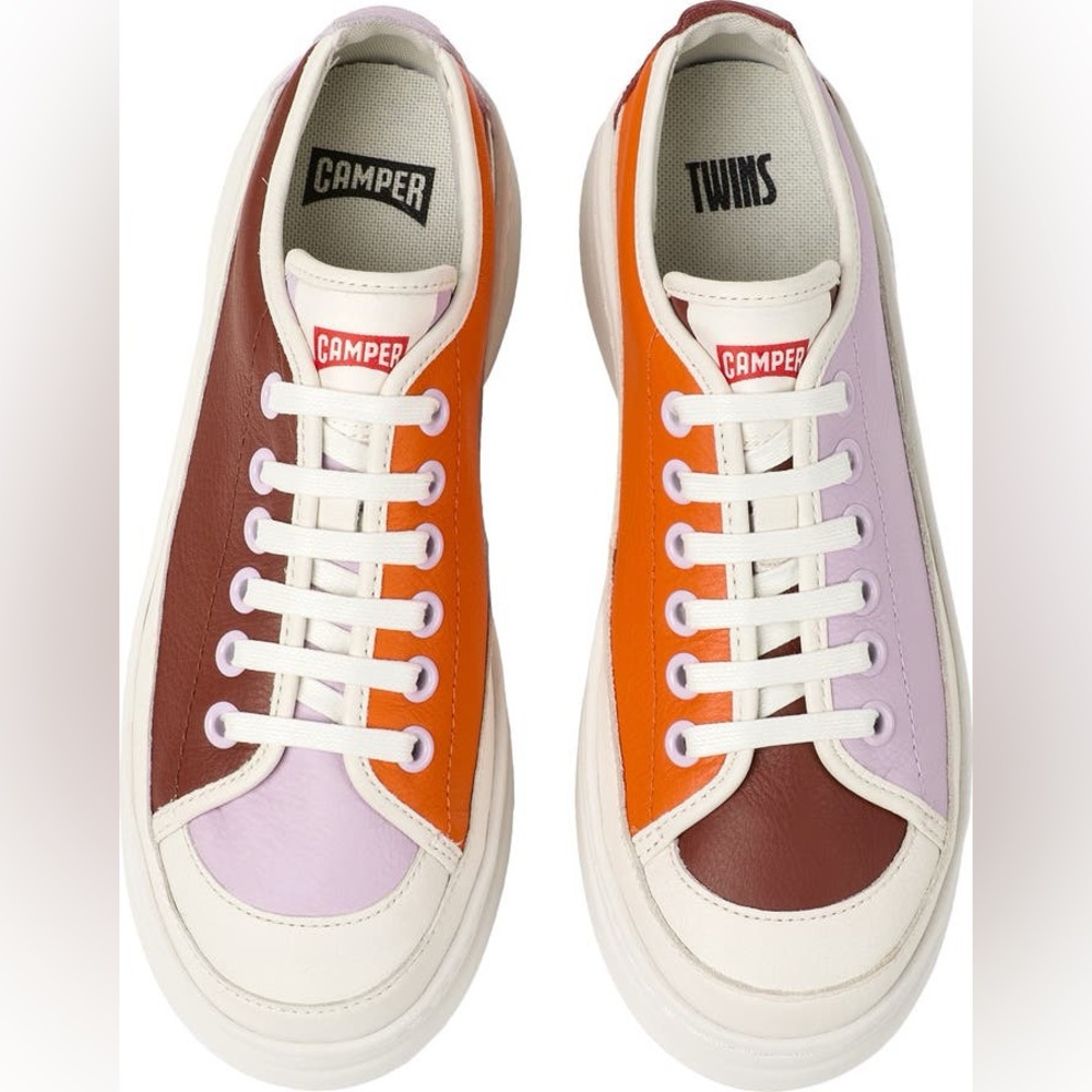 Camper | Sneaker | Runnerr Up Twins Platform Leather Multicolor purple orange